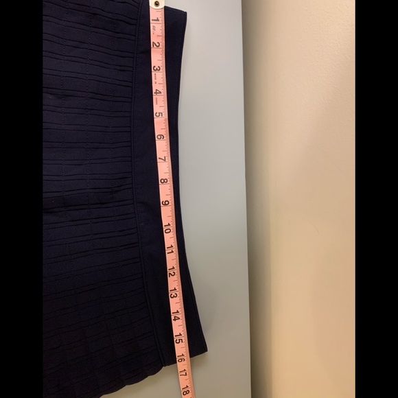 J Crew Navy Pleated Skirt - Picture 7 of 7